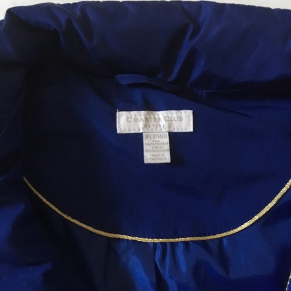 Charter Club royal blue vest - Picture 1 of 4